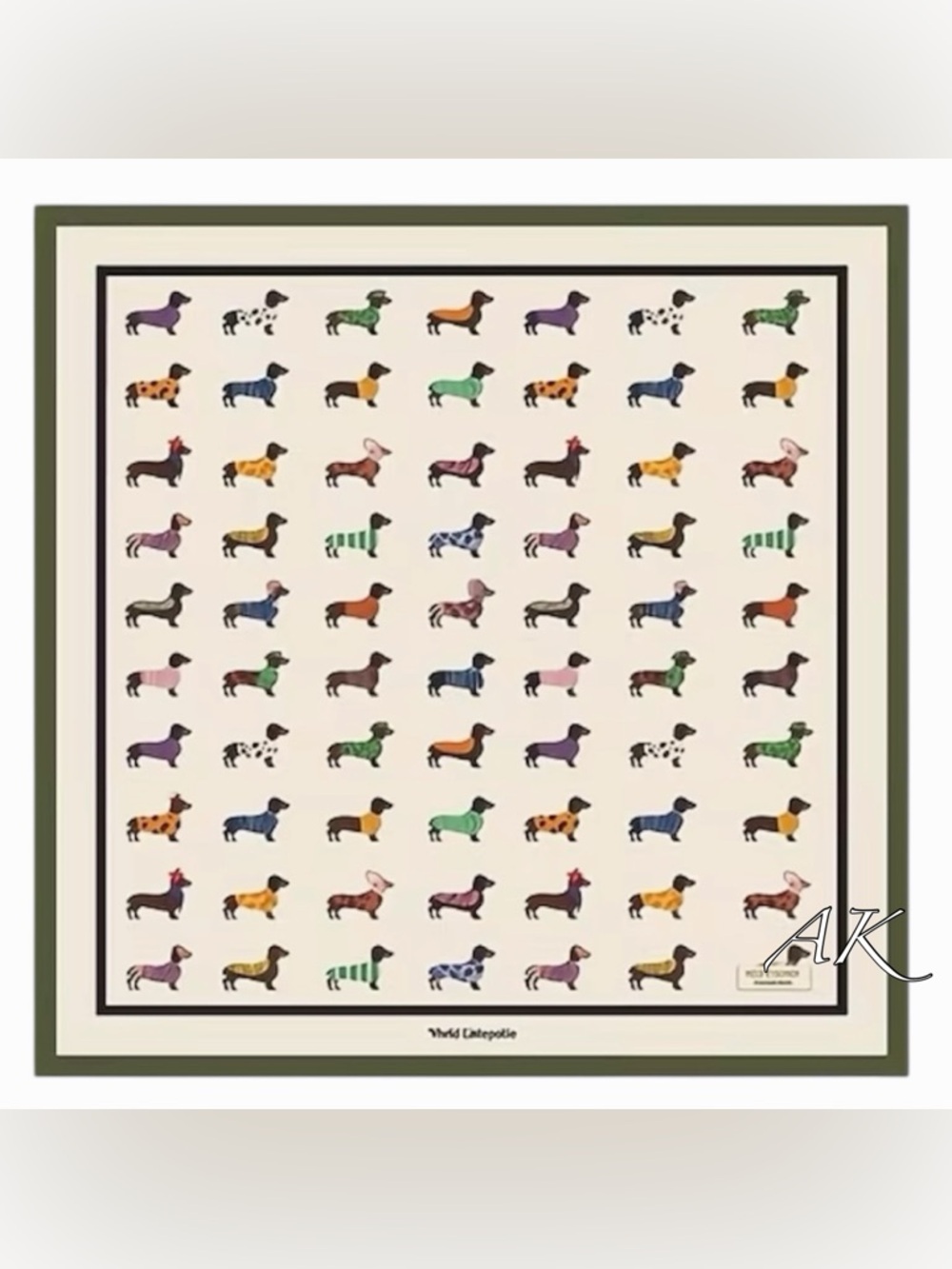 Dachshund Scarf Headscarf 🐾 Doxie Wiener